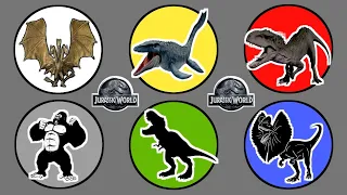 Dinosaurus Jurassic World Dominion : T-rex, Triceratops, Siren Head, Crocodile, Iguana dan Ikan Emas