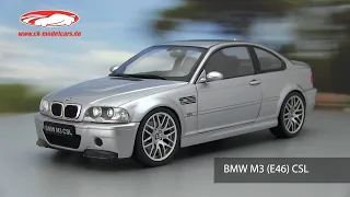 ck-modelcars-video: BMW M3 (E46) CSL Baujahr 2003 silbergrau metallic 1:18 Solido