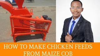 HOW TO MAKE CHICKEN FEEDS FROM MAIZE COBS