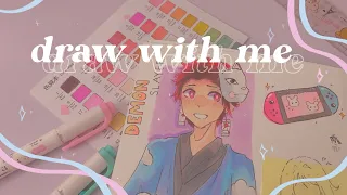 chill + chatty draw with me // ft. wingfox 🌱✨