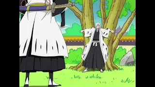 Soi Fon stops Ukitake with kunai