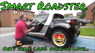 Smart Roadster gets a detail  |  #YouTubeHighFive