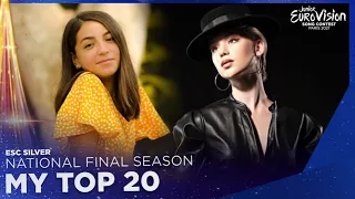 Junior Eurovison 2021: National Final Season | My Top 20 (🇵🇱🇩🇪🇲🇹🇳🇱🇺🇦)