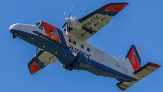 Kustwachtvliegtuig Dornier 228-212 PH-CGC Take-off Texel Airport