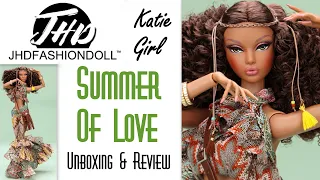 🤟🏽 KATIE GIRL SUMMER OF LOVE GLORIA JHD FASHION DOLL NEW BODY! MIZI 👑 ECW 🌎 UNBOXING & REVIEW