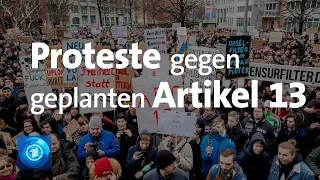 Artikel 13: Anhaltender Protest gegen Uploadfilter und geplante EU-Urheberrechtsreform