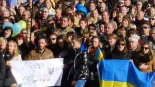 Евромайдан в Іспанії, Мадрид.Гімн України.8 грудня 2013.
