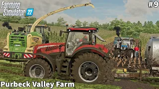 Tractors Stuck In The Mud, Hard Condition For Silage Harvesting │Purbeck Valley│FS 22│Timelapse#9