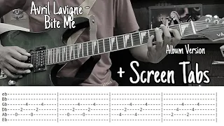 Bite Me | Avril Lavigne | Guitar Tutorial | Screen Tabs | Guitar Cover | Guitar Lesson
