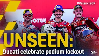UNSEEN: Ducati celebrate historic podium lock-out