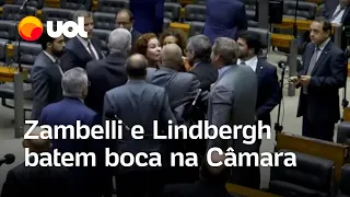 Carla Zambelli e Lindbergh Farias discutem após deputado chamar a colega de ‘terrorista’