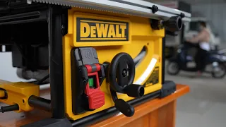 DeWALT DWE7492 Table Saw / Unpacking and Test Cuts / Make Wooden Door