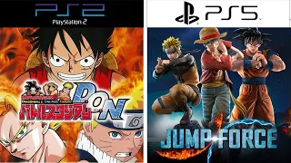 Jump Force PlayStation Evolution PS2 - PS4 #gamehistory#evolutiongame #Jump_Force