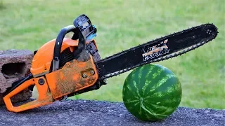 EXPERIMENT CHAINSAW vs WATERMELON