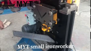 MYT company multufuctional hydraulic ironworker machine punching and shearing machine