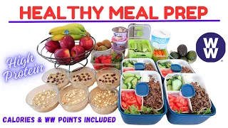 *NEW* MEAL PREP | PROTEIN PB OVERNIGHT OATS | GROUND BEEF SALADS | WW POINTS, CALORIES  & PROTEIN