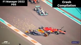 F1 Manager 2022 PS5 - Massive Crash Compilation! Big Crashes!