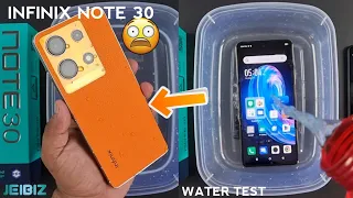 Infinix Note 30 Water Test 💦💧 | Let's See if Infinix Note 30 is Waterproof Or Not?