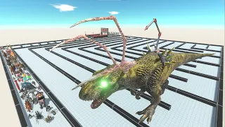 EPIC GIGA T-REX DEATHRUN |The Toughest of All Animals Dinosaurs Fight Animal Revolt Battle Simulator