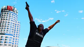 GTA 5 Ragdolls Korean Boss VS Police Jumps/Fails || Funny Moments