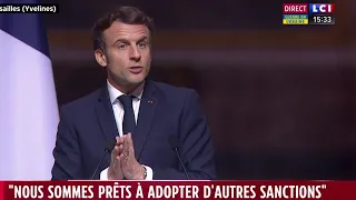 Macron : "Nous sommes prêts à adopter d'autres sanctions"