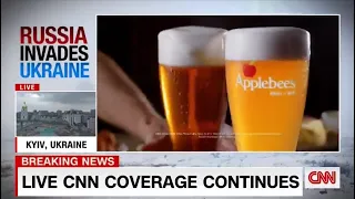 Russia Invades Ukraine Sponsored By Applebee's - CNN Clip (February 24, 2022)