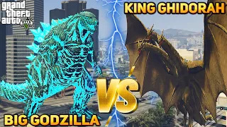 Big Godzilla, Atomic Godzilla Earth Vs King Ghidorah ( GTA V Mods )