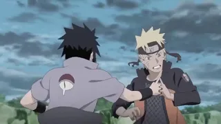 Sasuke does fire style jutsu using Naruto hand