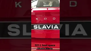 Skoda Slavia boot space - 521 L 😱 #shorts #reels