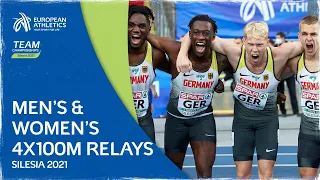 Men’s and Women’s 4x100m Relays Replay - Team Championships Silesia 2021