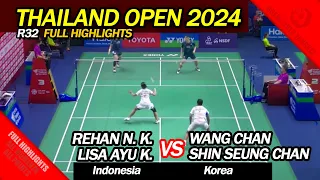 Thailand Open 2024 - Rehan N. K/ Lisa A. K. vs Wang Chan/ Shin Seung Chan - R32 Full Highlights