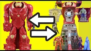 Ironman Headquarters Batman Hulk Thanos Battle | Superhero toys