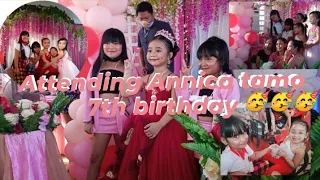 Attending Annica tamo 7th birthday 🥳