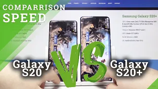 SPEED TEST SAMSUNG Galaxy S20 vs SAMSUNG Galaxy S20+ | Speed Test Comparison