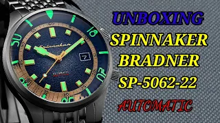 Unboxing : Spinnaker Bradner SP-5062-22 Blue Dial