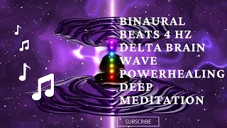 Deep Meditation ∣ Brain Wave Binaural Beat ∣ Theta (4-8 Hz) ∣ Powerful Healing Music