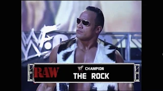 WWE The Rock ENTRANCE after Backlash 2000 (New WWF Champion)