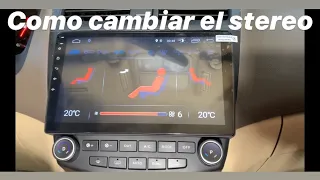 Honda accord 2004 como actualizar tu stereo. How to upgrade your radio.