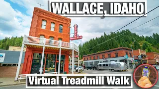 City Walks - Wallace Idaho Virtual Walk For Treadmill - Historic City Walking Tour