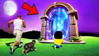 SHINCHAN AND FRANKLIN FOUND A PORTAL DOOR TO ANOTHER WORLD IN GTA 5