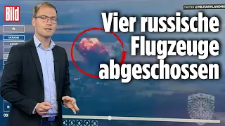 Russische Luftwaffe erlebt schwarzen Tag | BILD Lagezentrum | Ukraine-Krieg