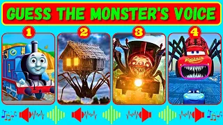 Guess Monster Voice Thomas The Train, House Head, Choo Choo Charles, McQueen Eater Coffin Dance