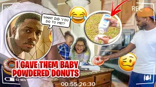 BABY POWDER DOUGHNUT PRANK ON BOYFRIEND AND BROTHER **BACKFIRES**