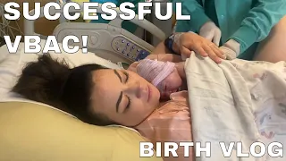 BIRTH VLOG! Successful VBAC Labor and Delivery of our Baby Girl!