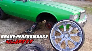 HOW BIG RIMS AFFECT BRAKE PERFORMANCE AND TRANSMISSION PERFORMANCE