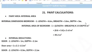 23 - HOW TO CALCULATE PAINT QUANTITIES ?