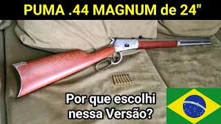 Minha Nova PUMA 44 Magnum! Por que Escolhi a 24"? Teste e Opinião da .44 Cano Octogonal