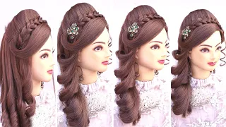 Wedding hairstyles for long hair l bridal hairstyles kashee's l curly hairstyles l Hollywood waves