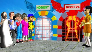 Scary Teacher 3D vs Squid Game Honest or Deceive Does Miss T Deserve To Go To Heaven OR Go Down Hell