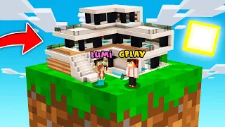 DOM GPLAYA NA BLOKU DIRTU W MINECRAFT?! GPLAY & LUMI